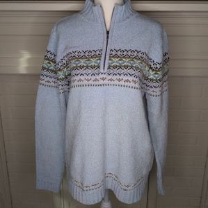 Cherokee quarter zip sweater